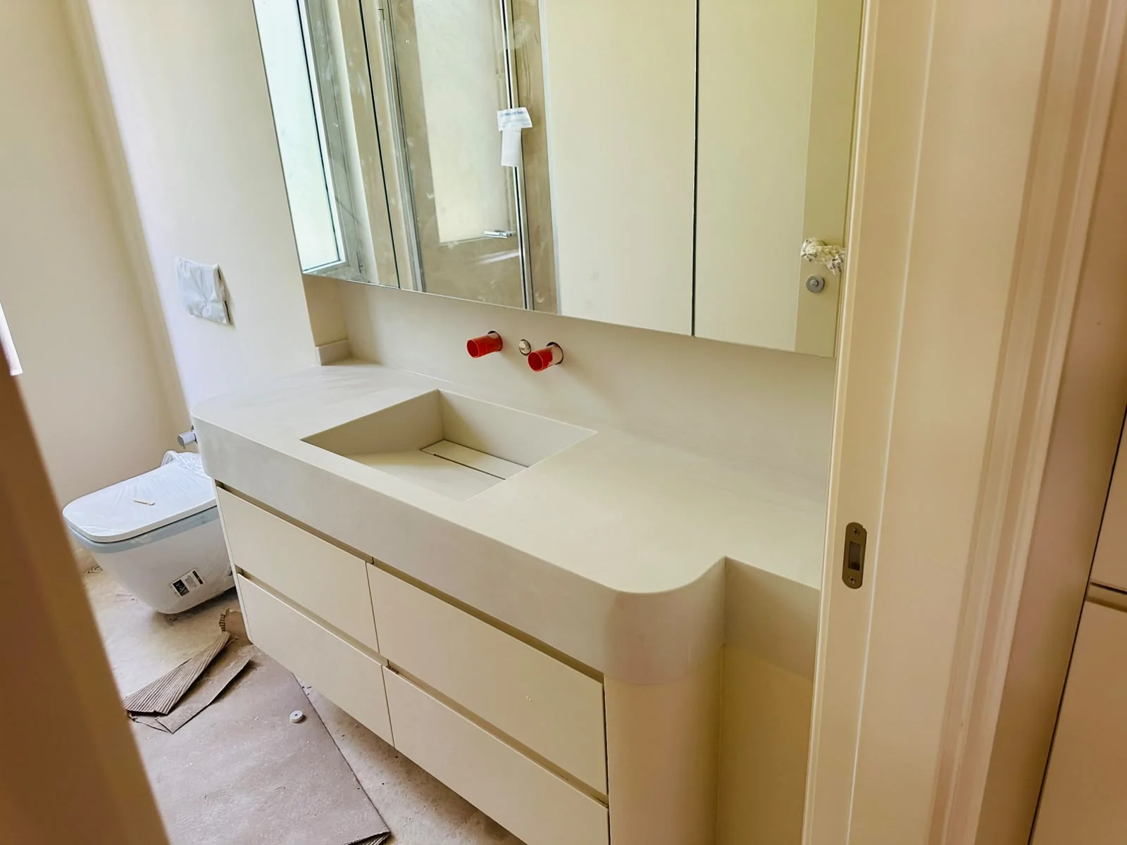 Bathroom countertop and vanity installation — image 05
