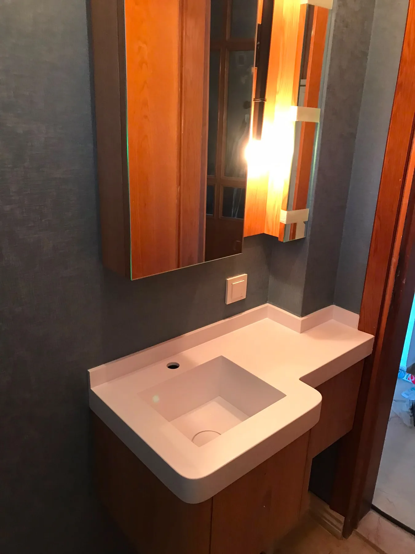 Bathroom countertop and vanity installation — image 19