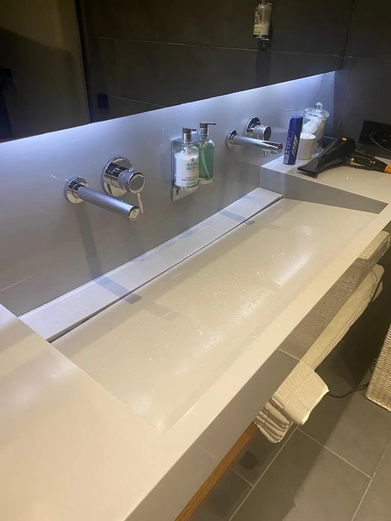 Bathroom countertop and vanity installation — image 20