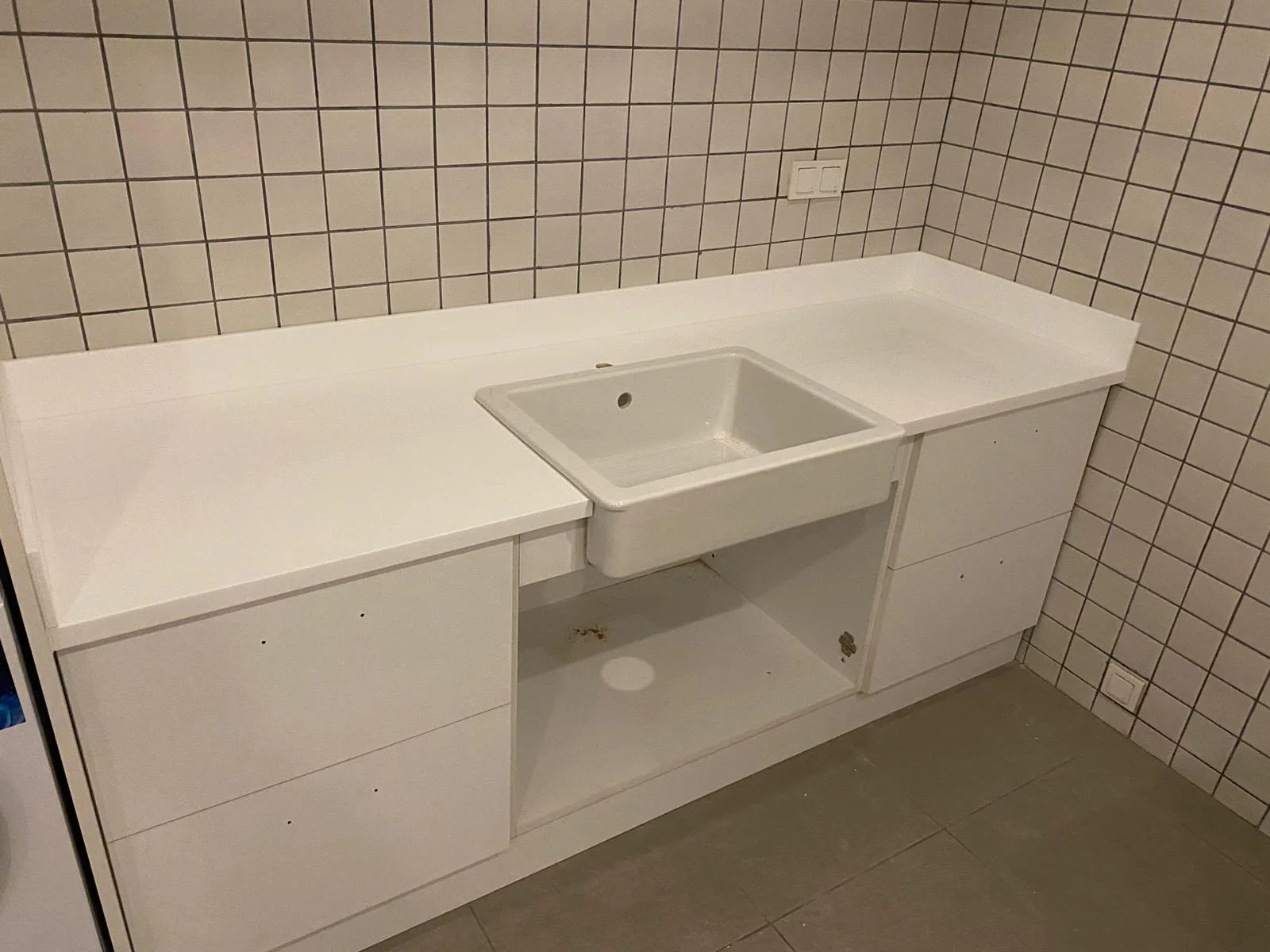 Bathroom countertop and vanity installation — image 22