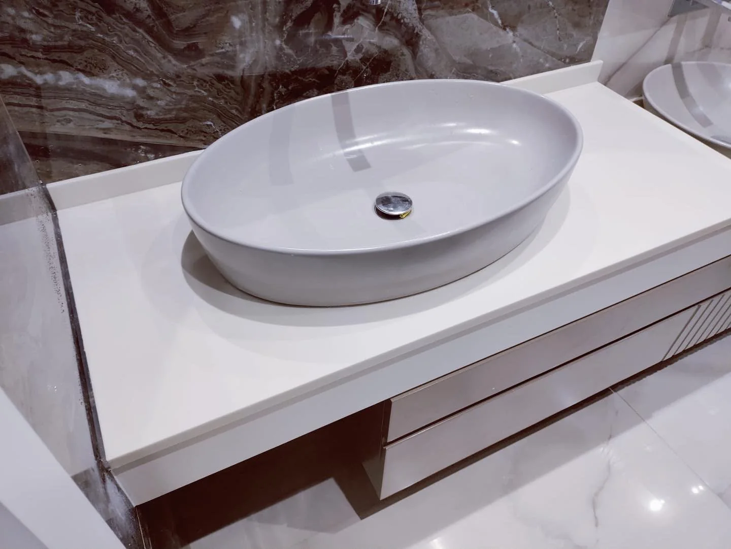 Bathroom countertop and vanity installation — image 26