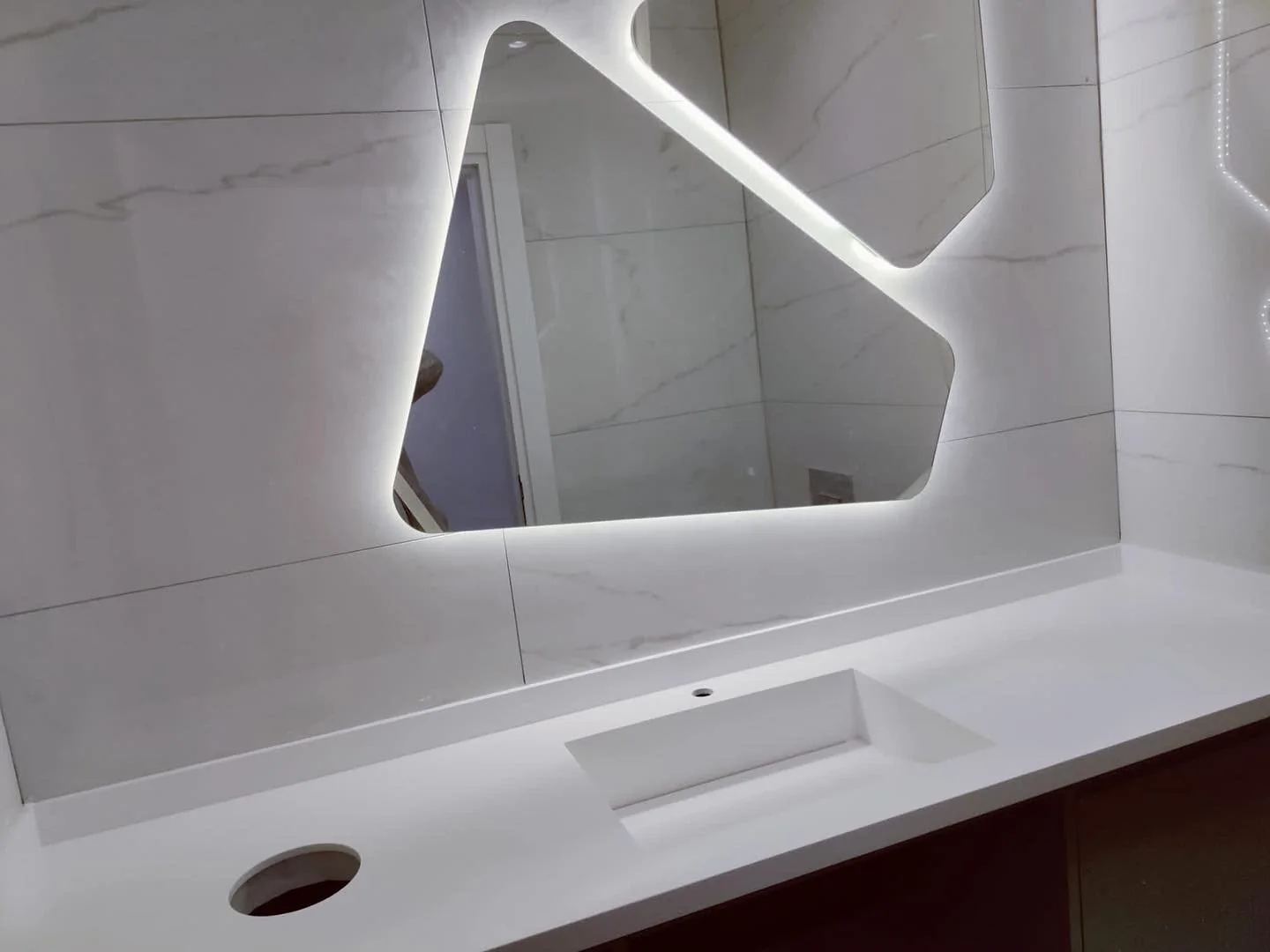 Bathroom countertop and vanity installation — image 27