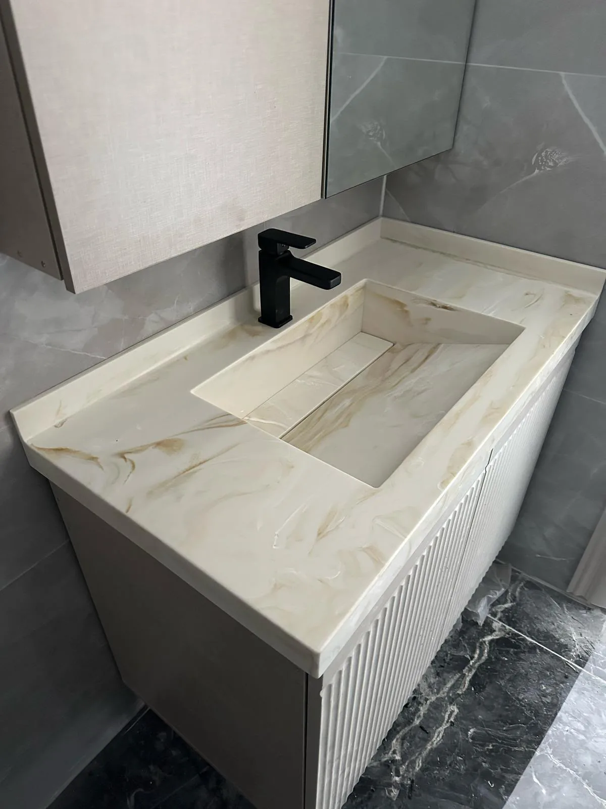 Bathroom countertop and vanity installation — image 30
