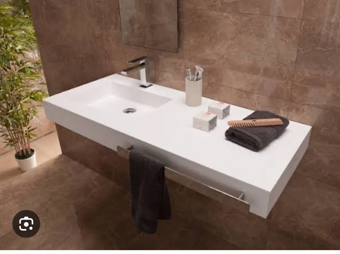 Bathroom countertop and vanity installation — image 35