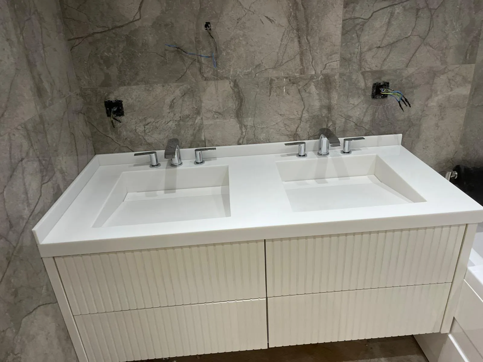 Bathroom countertop and vanity installation — image 38