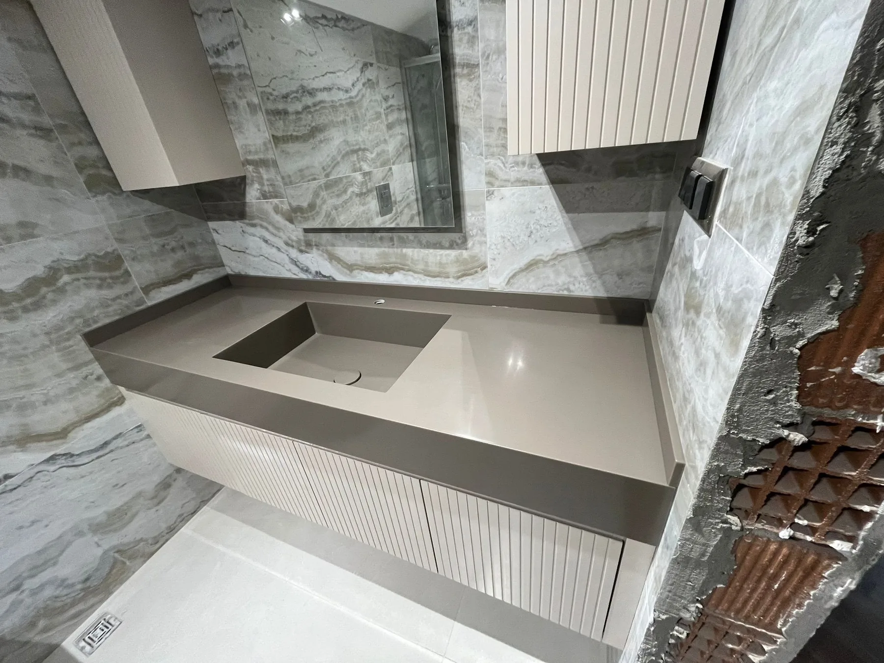 Bathroom countertop and vanity installation — image 42