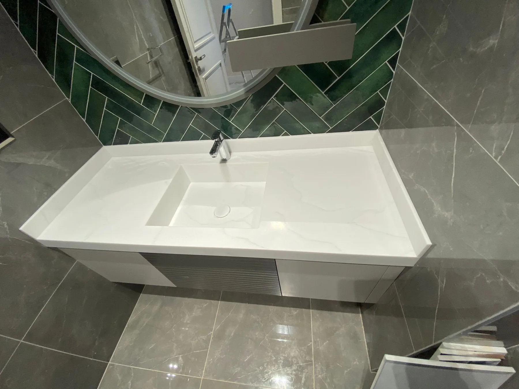 Bathroom countertop and vanity installation — image 48