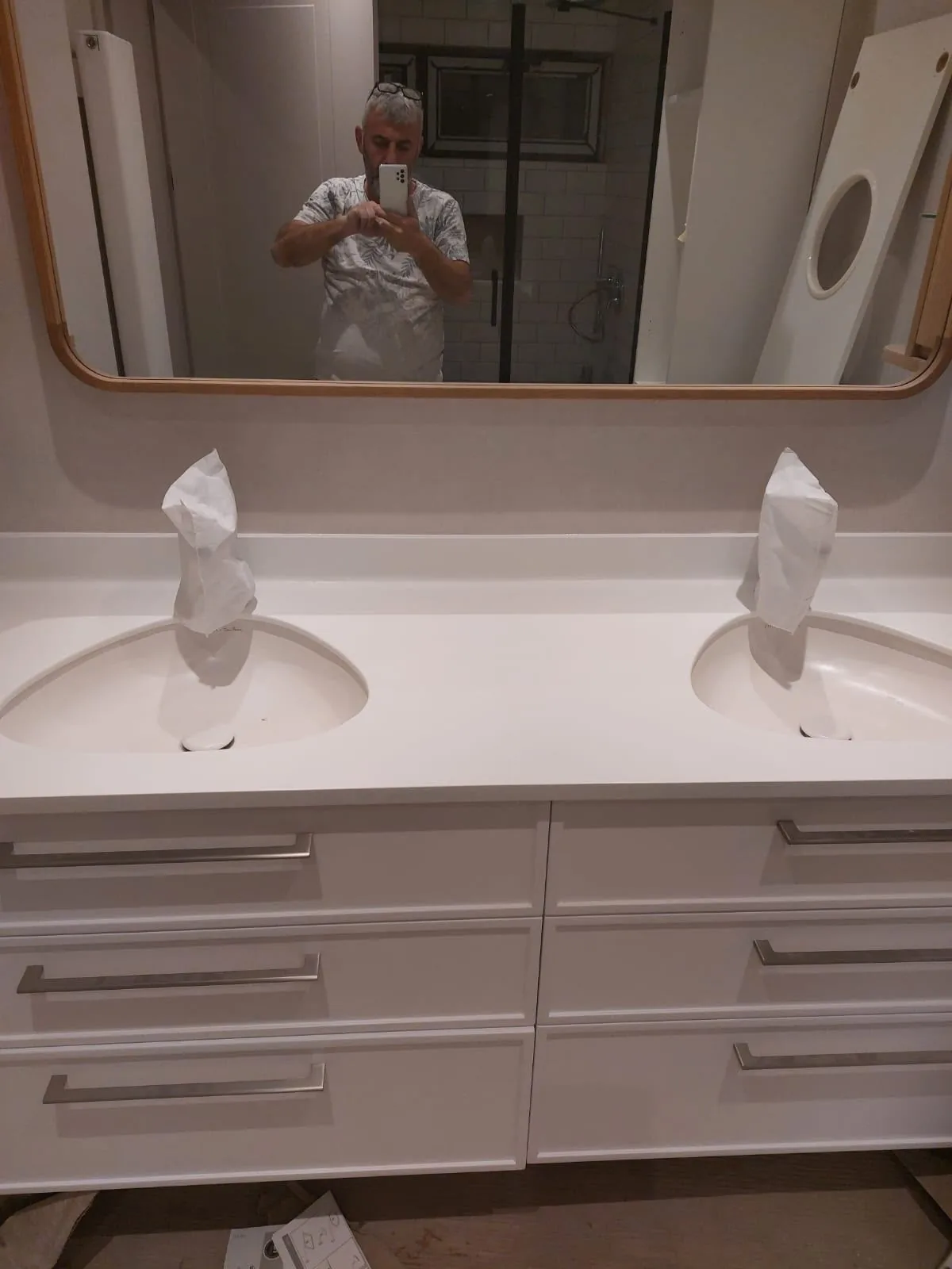 Bathroom countertop and vanity installation — image 57
