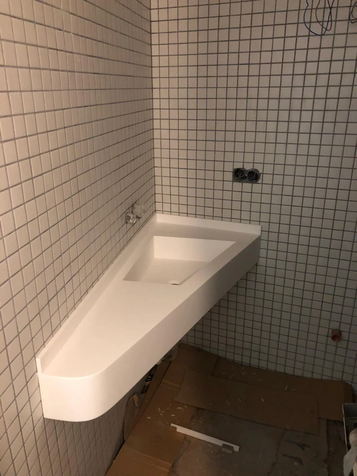 Bathroom countertop and vanity installation — image 73