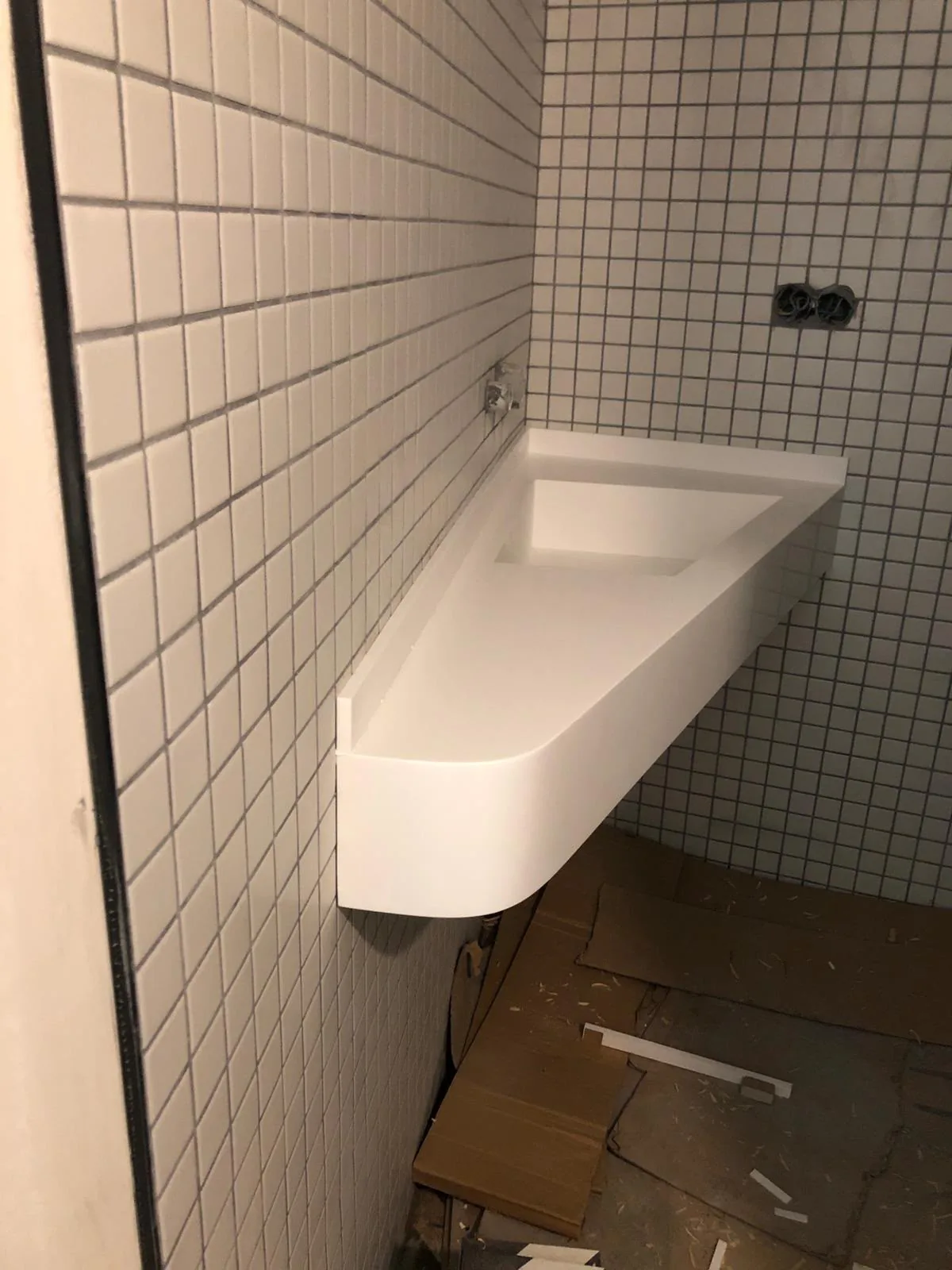 Bathroom countertop and vanity installation — image 74