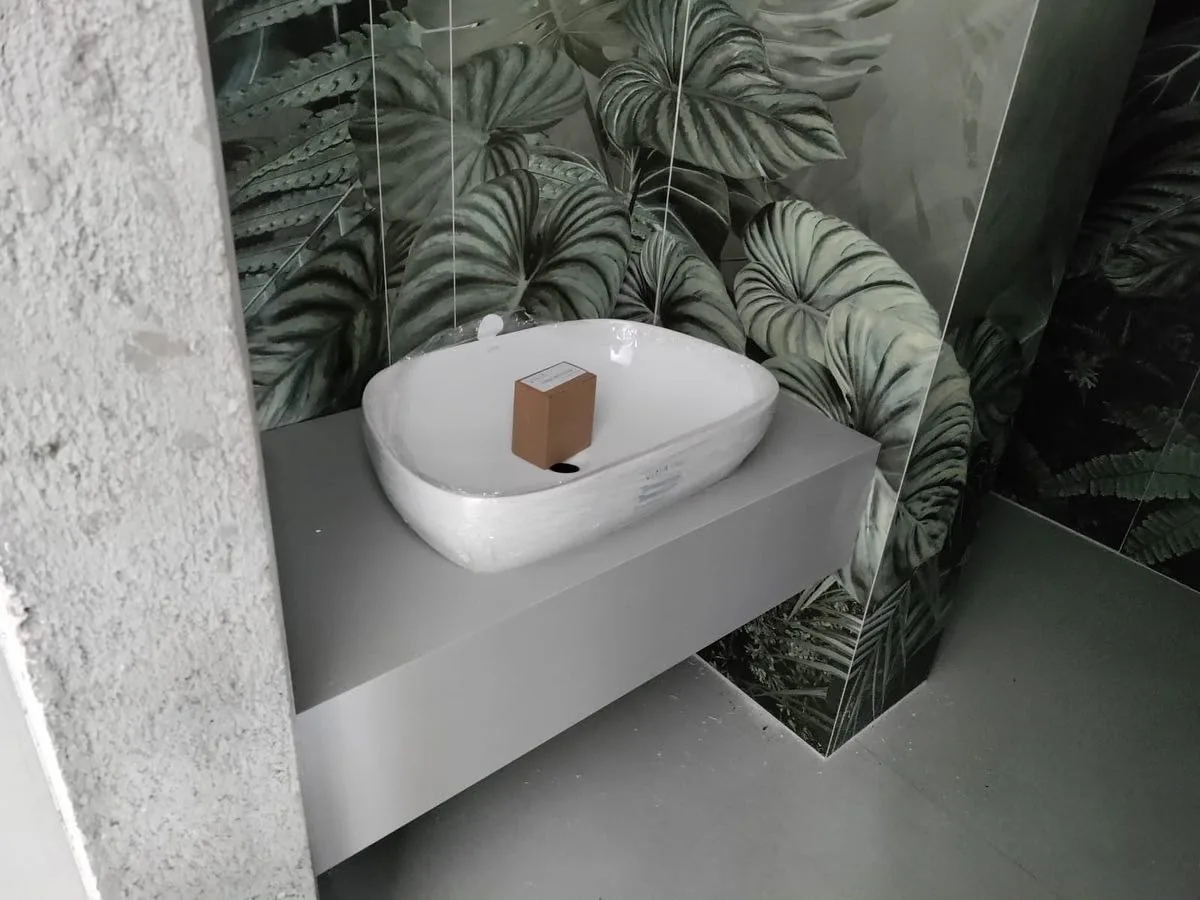Bathroom countertop and vanity installation — image 76