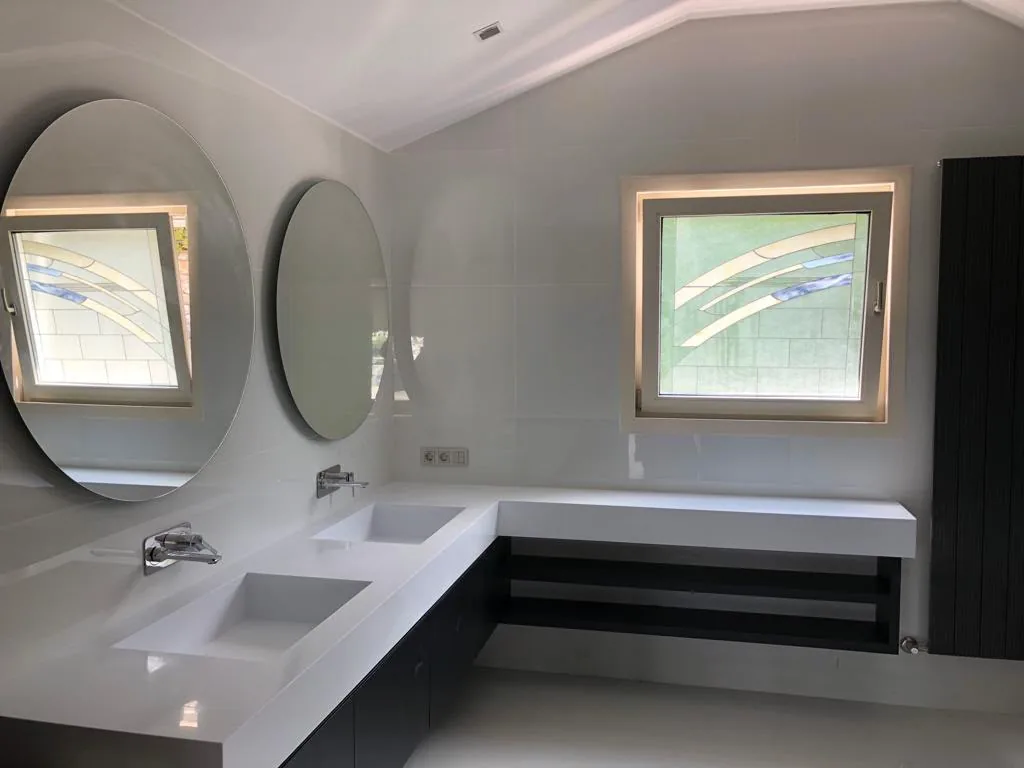 Bathroom countertop and vanity installation — image 78