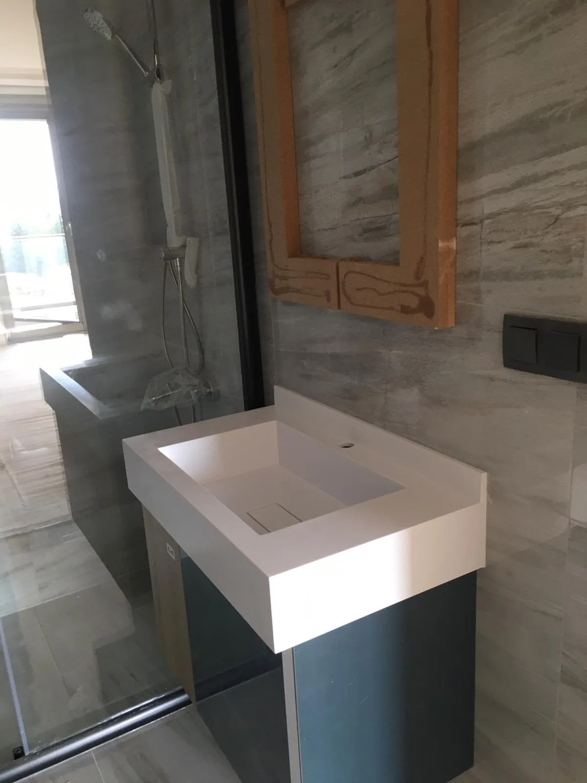 Bathroom countertop and vanity installation — image 80