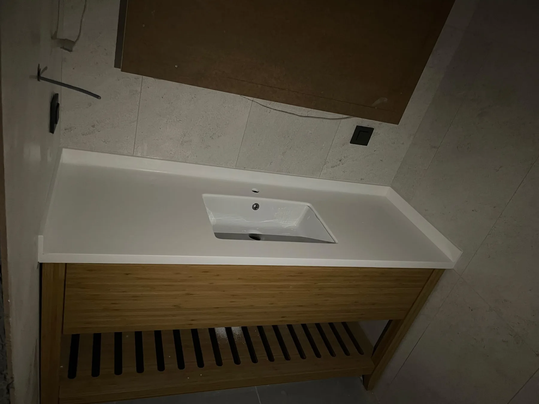 Bathroom countertop and vanity installation — image 82