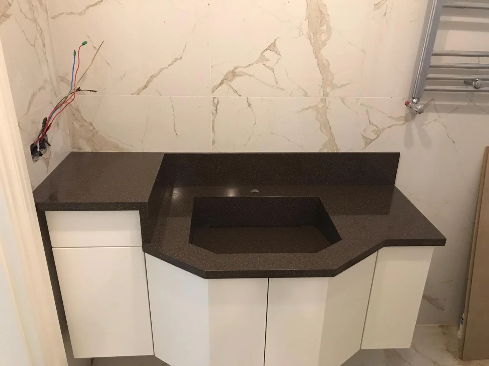 Bathroom countertop and vanity installation — image 105