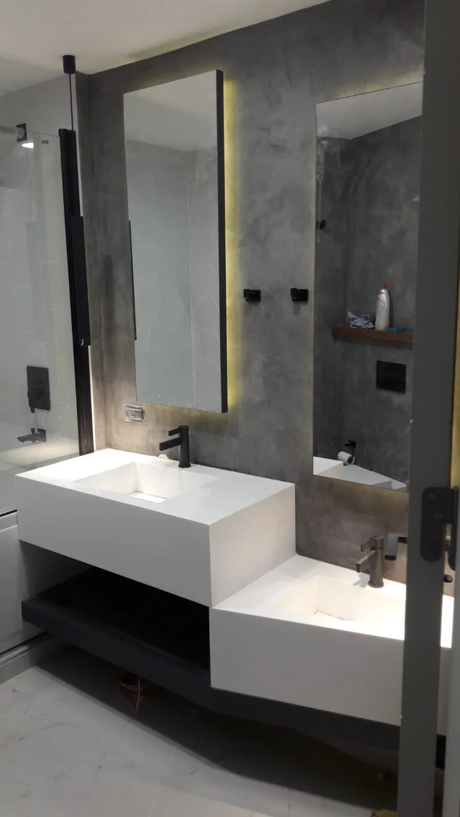 Bathroom countertop and vanity installation — image 107
